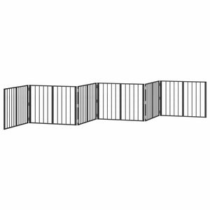 Πόρτα Σκύλου 6 pcs Μαύρο 80 x 60 cm Επικαλυμμένος Χάλυβας - Pakobazaar