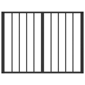 Πόρτα Σκύλου 8 pcs Μαύρο 80 x 60 cm Επικαλυμμένος Χάλυβας - Pakobazaar