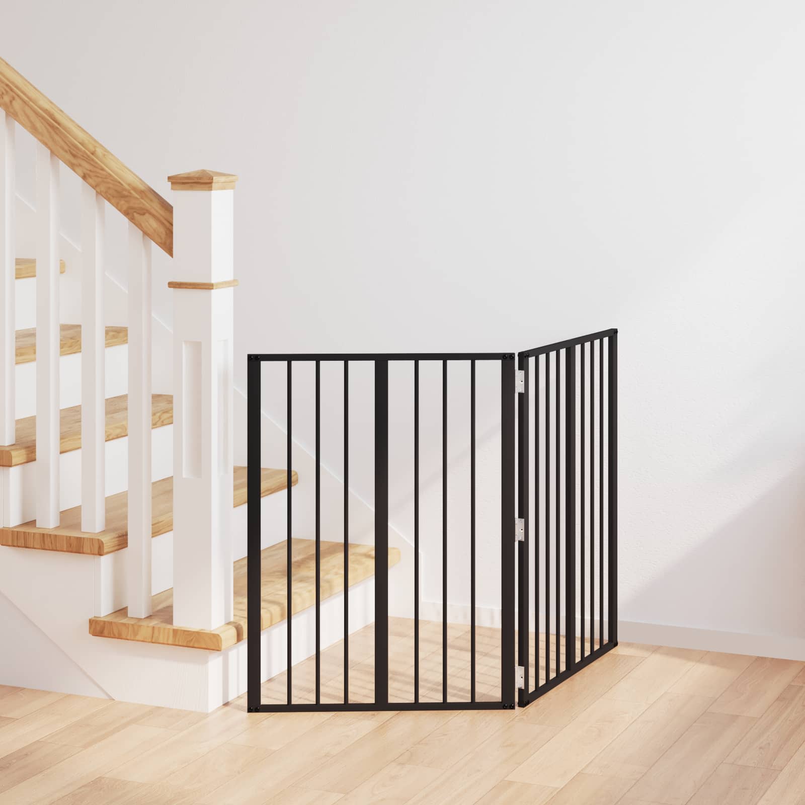 Πόρτα Σκύλου 2 pcs Μαύρο 60 x 80 cm Επικαλυμμένος Χάλυβας - Pakobazaar