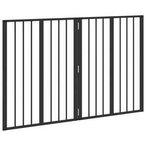 Πόρτα Σκύλου 2 pcs Μαύρο 60 x 80 cm Επικαλυμμένος Χάλυβας - Pakobazaar