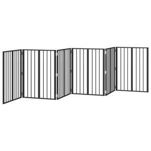 Πόρτα Σκύλου 6 pcs Μαύρο 60 x 80 cm Επικαλυμμένος Χάλυβας - Pakobazaar
