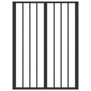 Πόρτα Σκύλου 10 pcs Μαύρο 60 x 80 cm Επικαλυμμένος Χάλυβας - Pakobazaar
