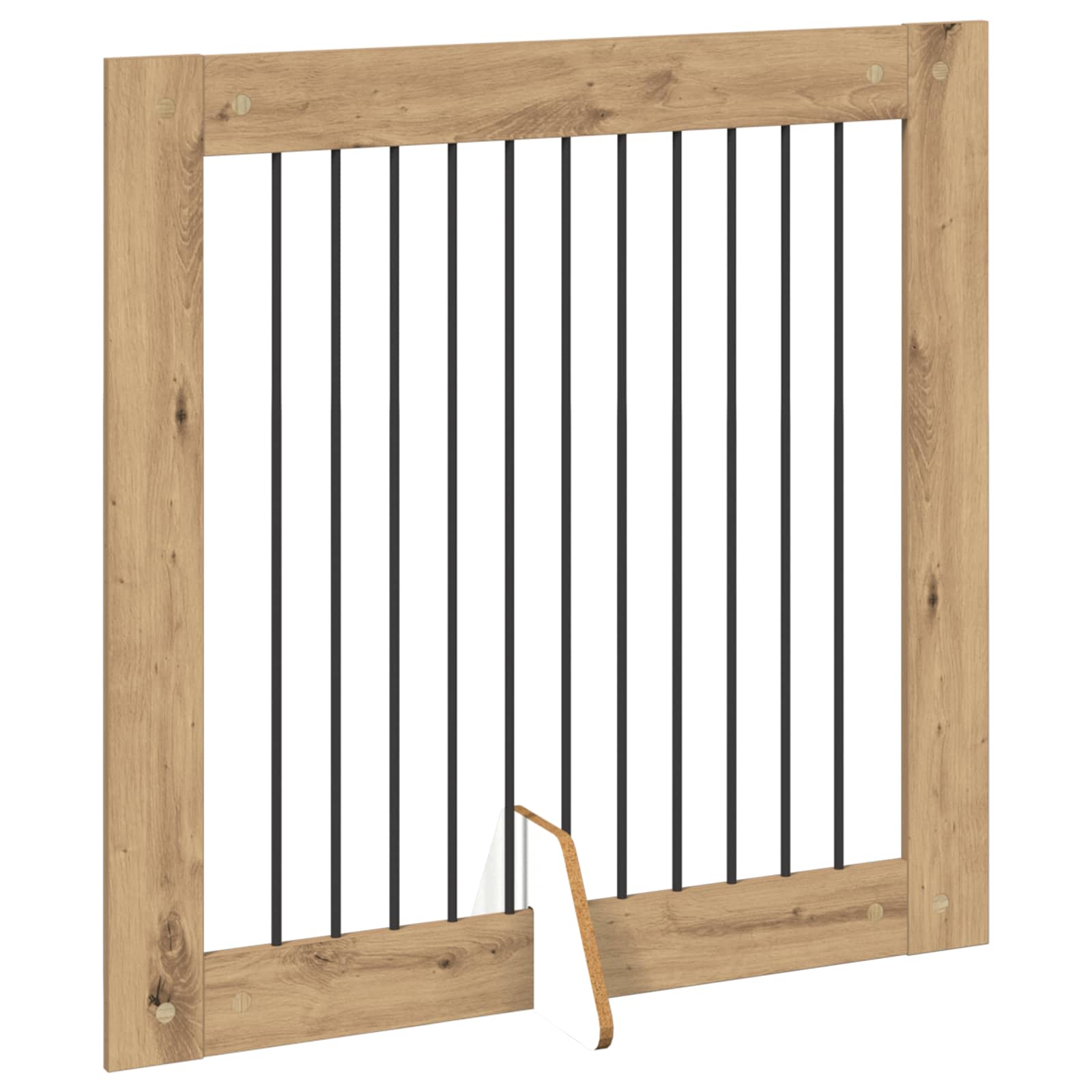 Πύλη Σκύλου με Στηρίγματα 2 pcs Artisan Δρυς 100 x 100 cm - Pakobazaar