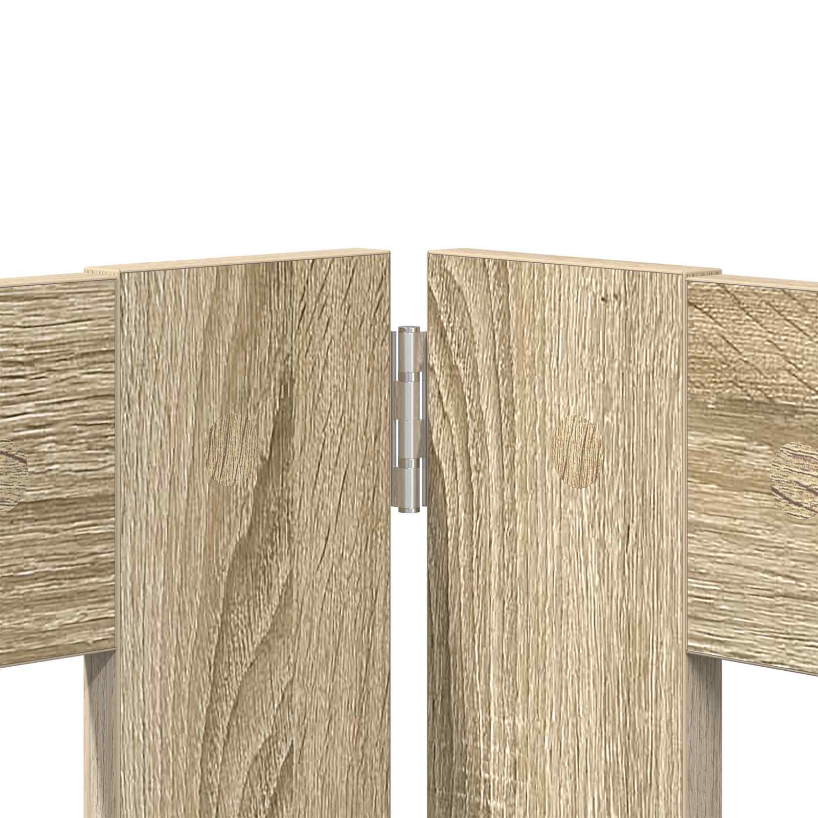 Πύλη Σκύλου με Στηρίγματα 4 pcs Sonoma Δρυς 80 x 100 cm - Pakobazaar