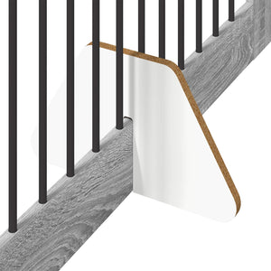 Πύλη Σκύλου με Στηρίγματα 2 pcs Γκρι Sonoma 100 x 80 cm - Pakobazaar