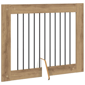 Πύλη Σκύλου με Στηρίγματα 2 pcs Artisan Δρυς 100 x 80 cm - Pakobazaar