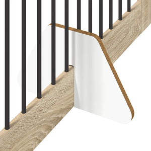 Πύλη Σκύλου με Στηρίγματα 4 pcs Sonoma Δρυς 100 x 80 cm - Pakobazaar