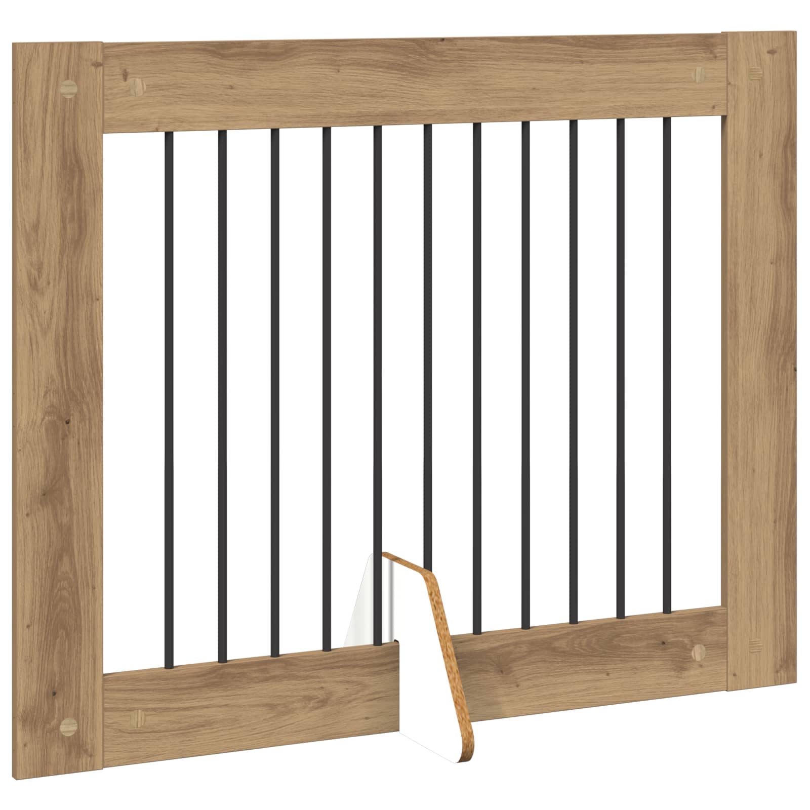 Πύλη Σκύλου με Στηρίγματα 4 pcs Artisan Δρυς 100 x 80 cm - Pakobazaar