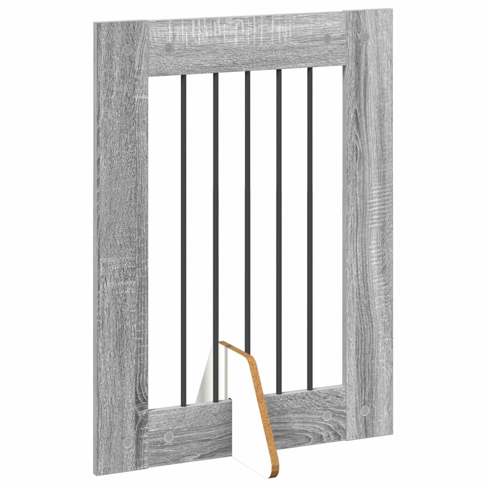 Πύλη Σκύλου με Στηρίγματα 2 pcs Γκρι Sonoma 60 x 80 cm - Pakobazaar