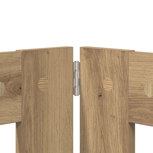 Πύλη Σκύλου με Στηρίγματα 2 pcs Artisan Δρυς 60 x 80 cm - Pakobazaar