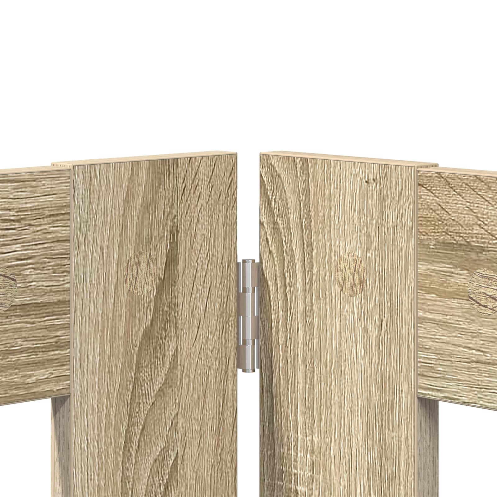 Πύλη Σκύλου με Στηρίγματα 2 pcs Sonoma Δρυς 100 x 60 cm - Pakobazaar