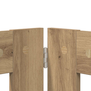 Πύλη Σκύλου με Στηρίγματα 2 pcs Artisan Δρυς 100 x 60 cm - Pakobazaar