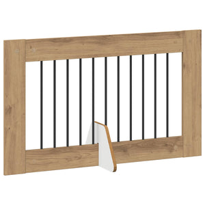 Πύλη Σκύλου με Στηρίγματα 2 pcs Artisan Δρυς 100 x 60 cm - Pakobazaar
