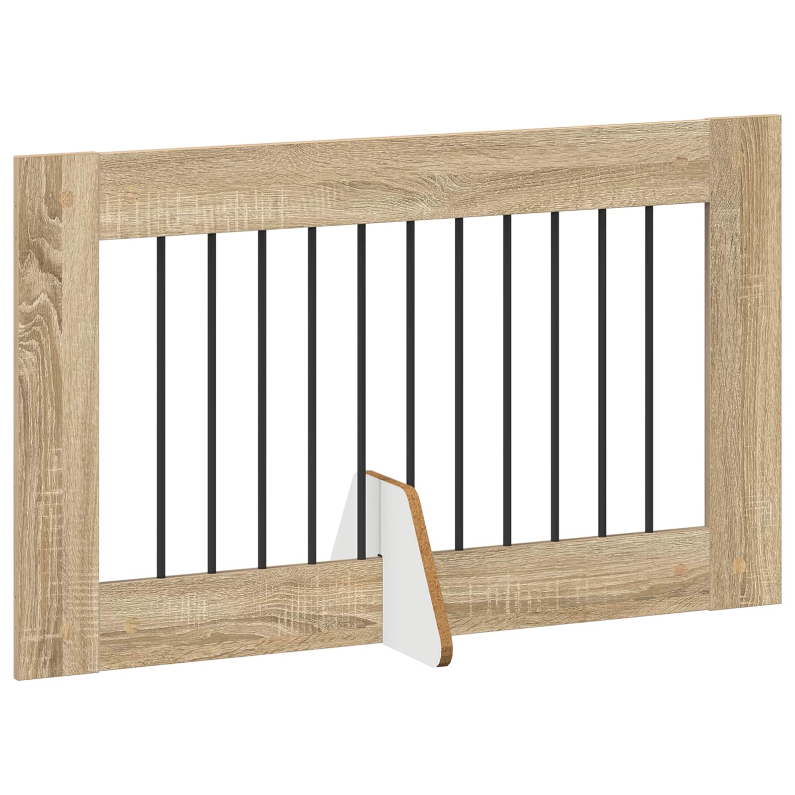Πύλη Σκύλου με Στηρίγματα 6 pcs Sonoma Δρυς 100 x 60 cm - Pakobazaar