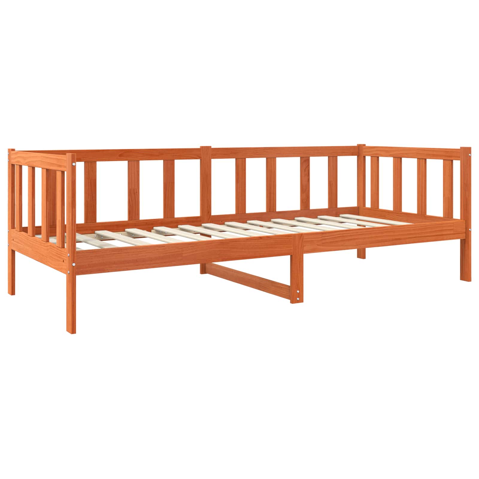 Σκελετός Κρεβατιού Κερωτό καφέ 90 x 190 cm Στερεά ξυλεία πεύκου