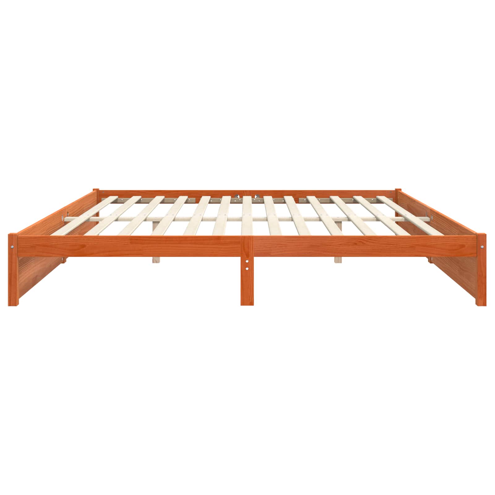 Σκελετός Κρεβατιού Κερωτό καφέ 180 x 200 cm Στερεό ξύλο πεύκου