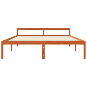 Σκελετός Κρεβατιού με κεφαλάρι Κερωτό καφέ 180 x 200 cm