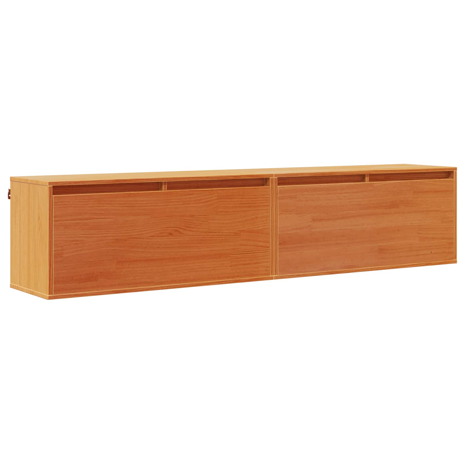 Ντουλάπα Τοίχου με ράφι 2 pcs Κερωτό καφέ 80 x 30 x 35 cm
