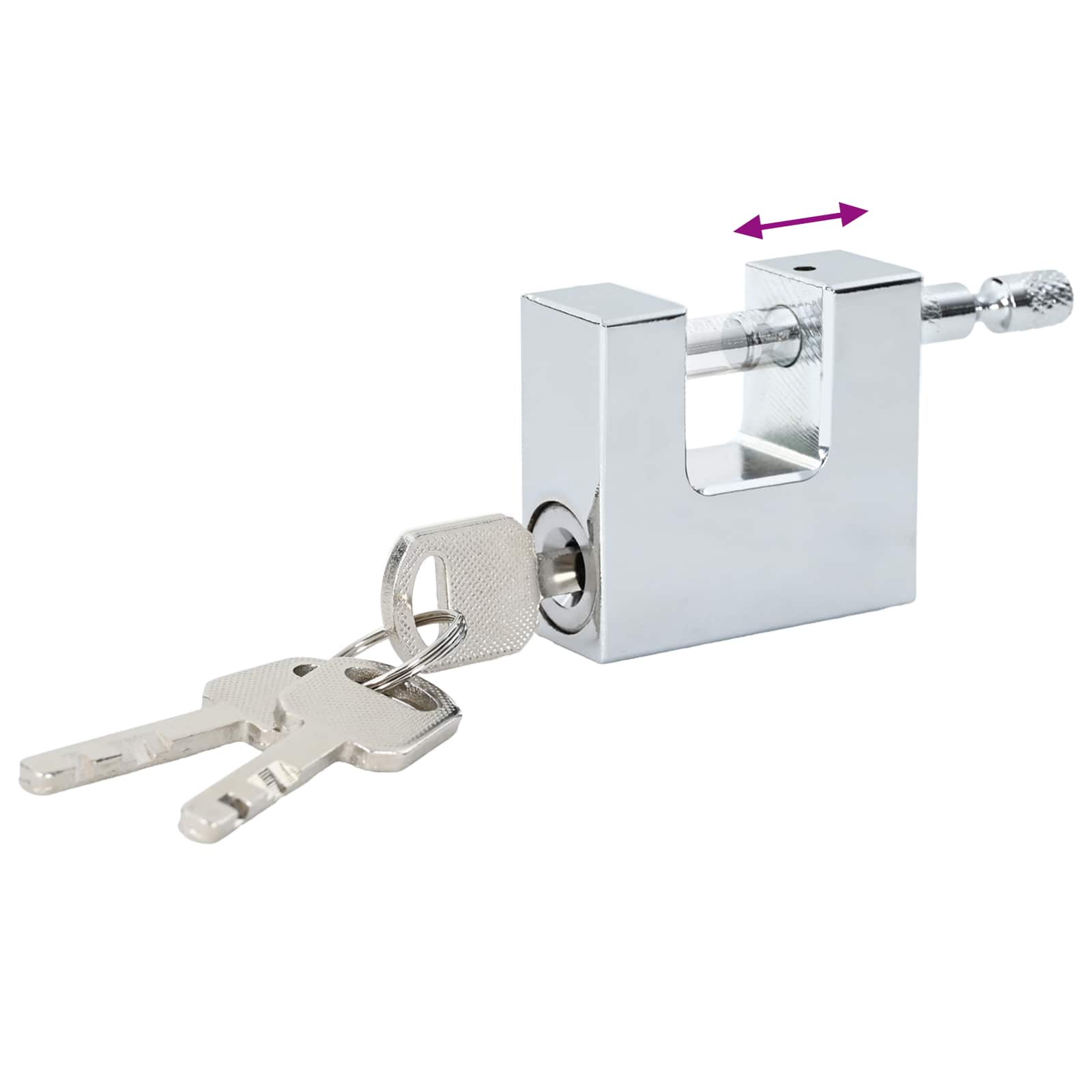 Λουκέτο Ασημί Ατσάλι - Pakobazaar