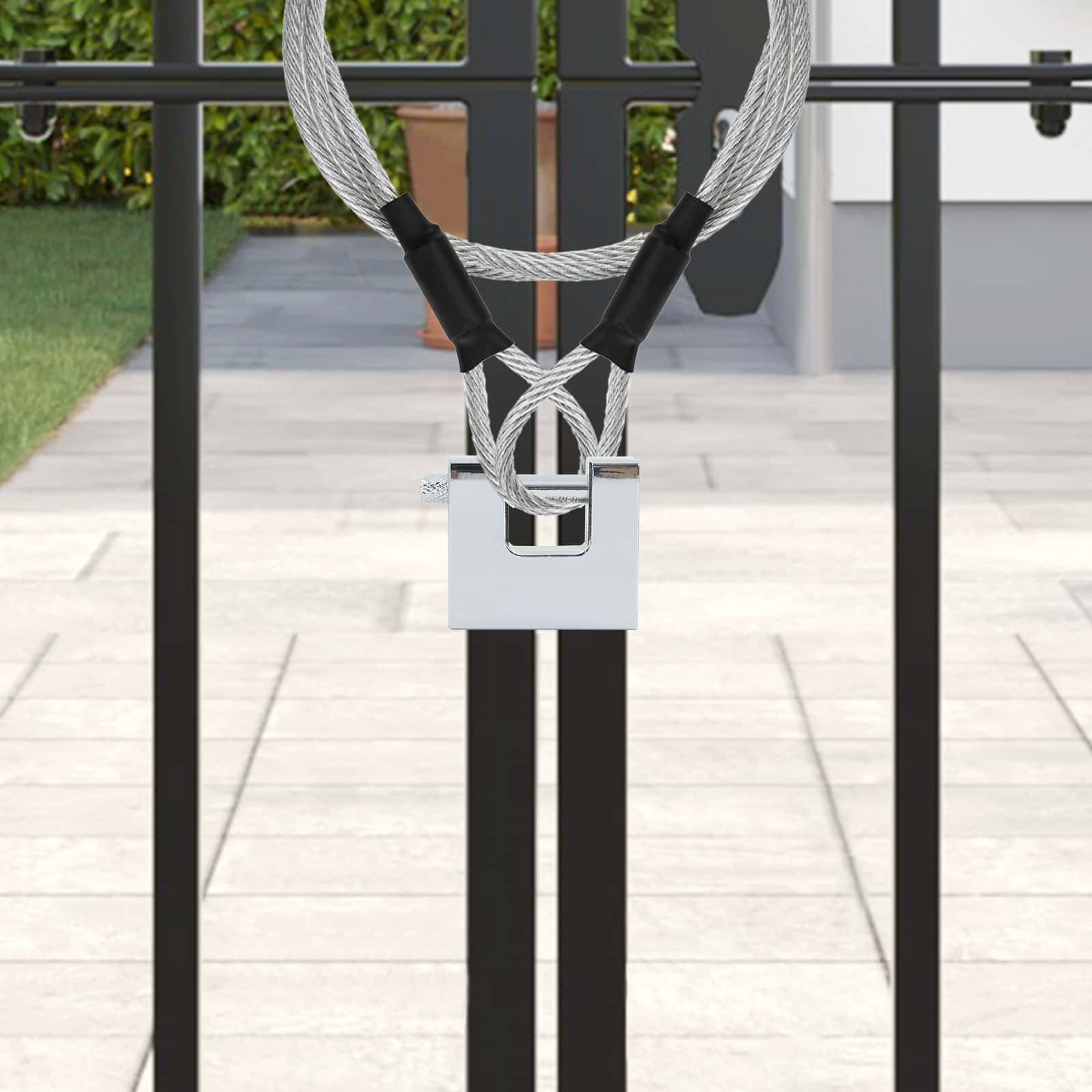 Λουκέτο Ασημί Ατσάλι - Pakobazaar