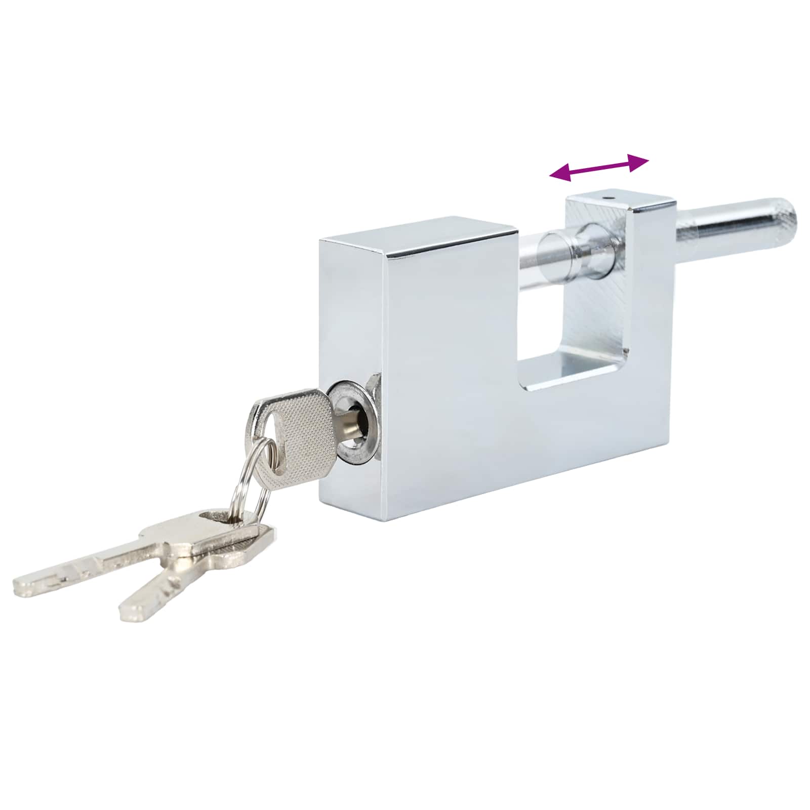 Λουκέτο Ασημί Ατσάλι - Pakobazaar