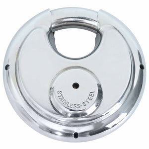 Κλειδαριές discus με κλειδιά 2 pcs Ασημί 9 x 2.8 x 9 εκ. - Pakobazaar
