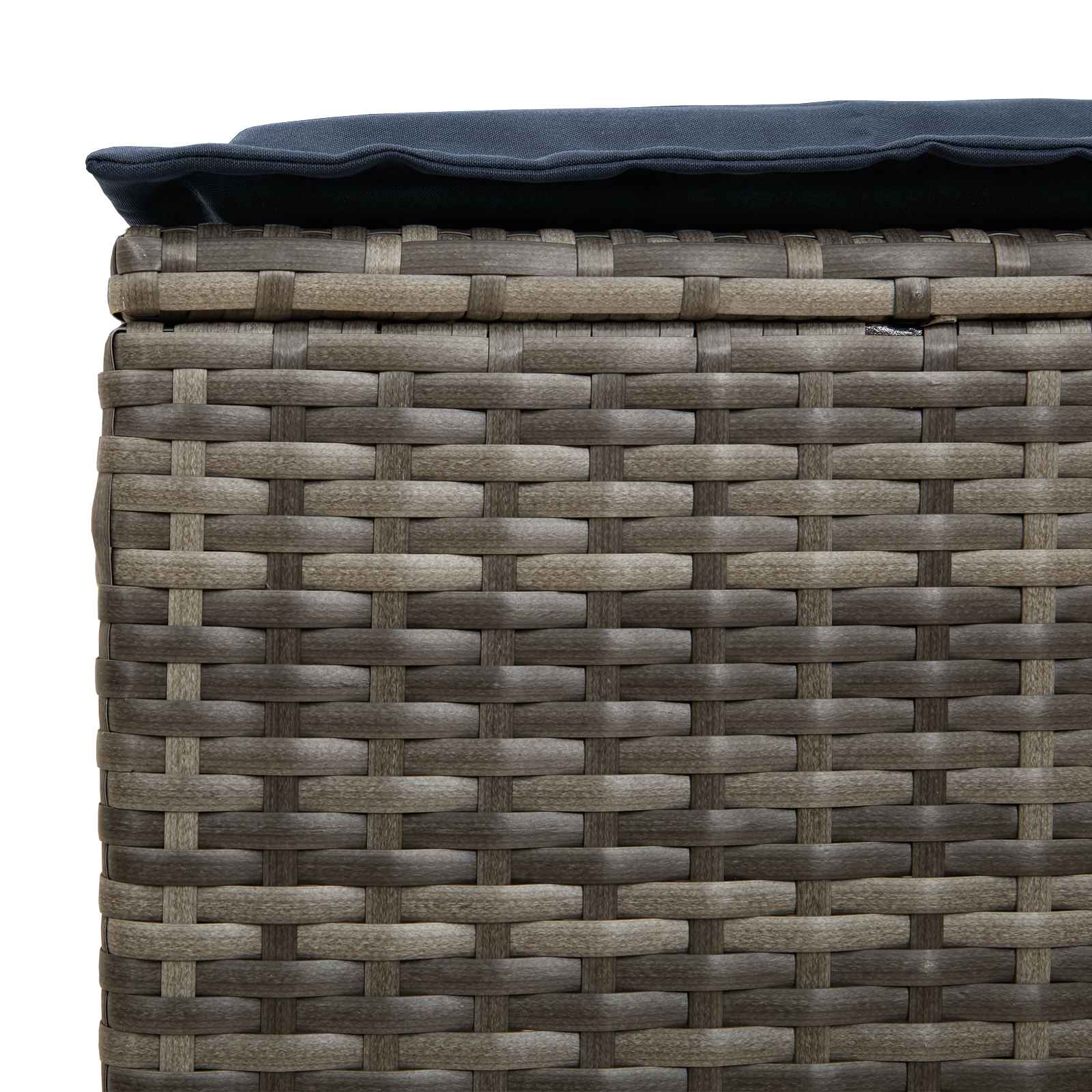 Σκαμπό Κήπου 2 Τεμάχιο Γκρι και Navy Blue 38 x 38 x 45 cm - Pakobazaar