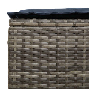 Σκαμπό Κήπου 2 Τεμάχιο Γκρι και Navy Blue 38 x 38 x 45 cm - Pakobazaar