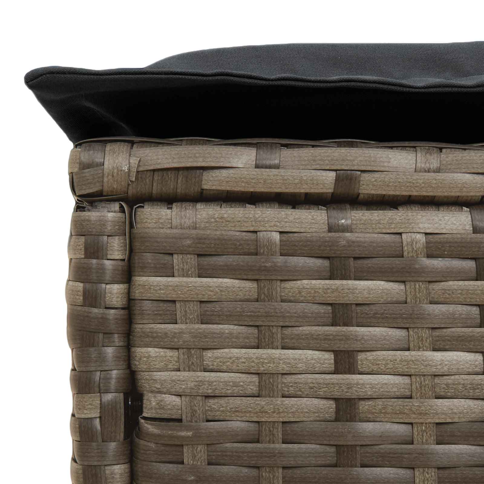 Σκαμπό Κήπου Γκρι και Σκούρο Γκρι 80 x 38 x 45 cm Ράτα PE - Pakobazaar
