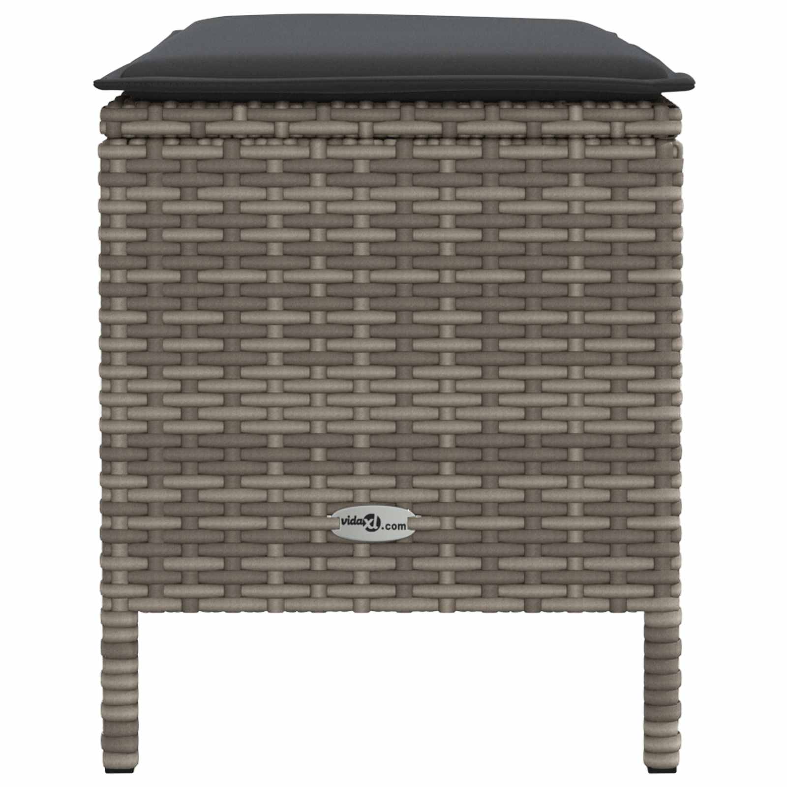 Σκαμπό Κήπου Γκρι και Σκούρο Γκρι 80 x 38 x 45 cm Ράτα PE - Pakobazaar