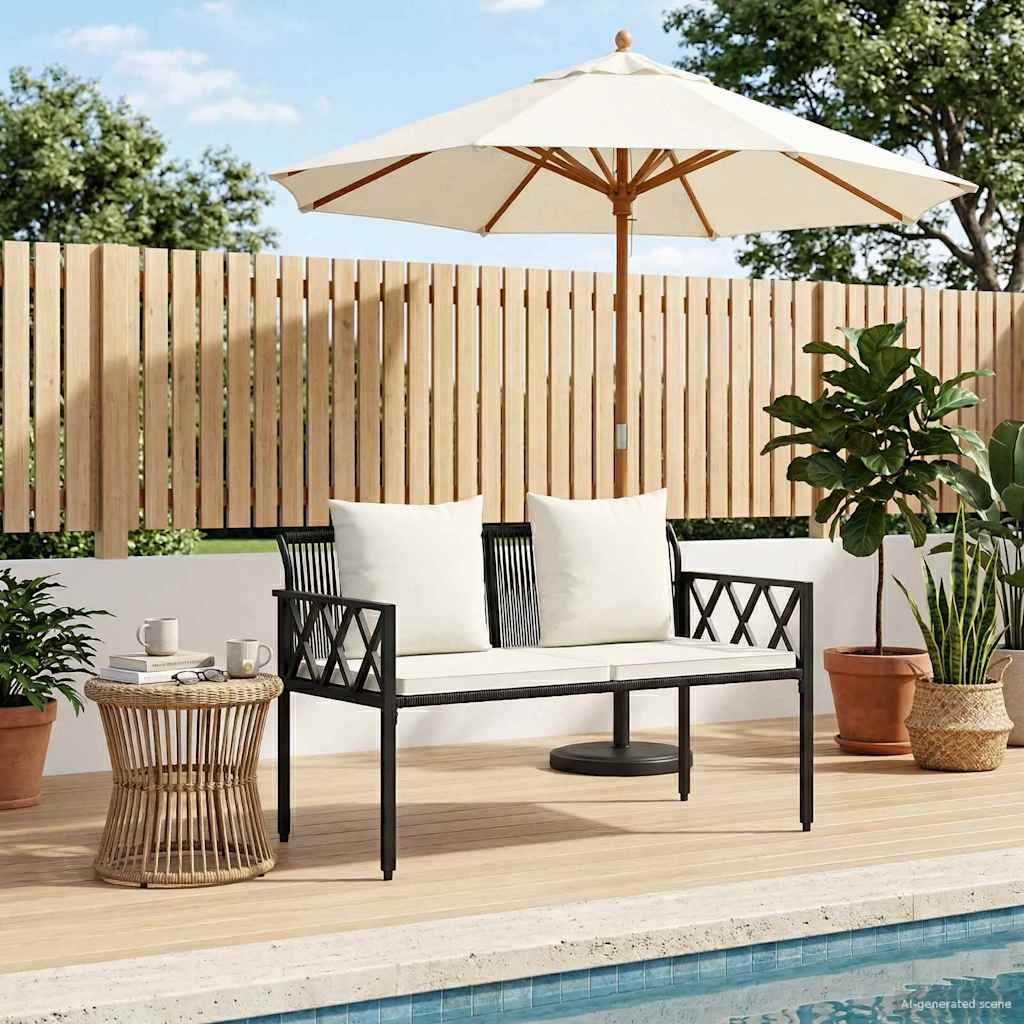Εξωτερικά παγκάκια 2 -Seater 116 x 56 x 75 εκ. συνθετικό ρατάν