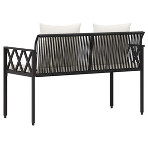Εξωτερικά παγκάκια 2 -Seater 116 x 56 x 75 εκ. συνθετικό ρατάν - Pakobazaar