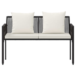 Εξωτερικά παγκάκια 2 -Seater 116 x 56 x 75 εκ. συνθετικό ρατάν - Pakobazaar