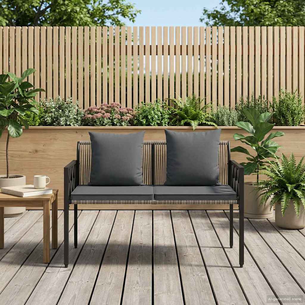 Εξωτερικά παγκάκια 2 -Seater 116 x 56 x 75 εκ. συνθετικό ρατάν