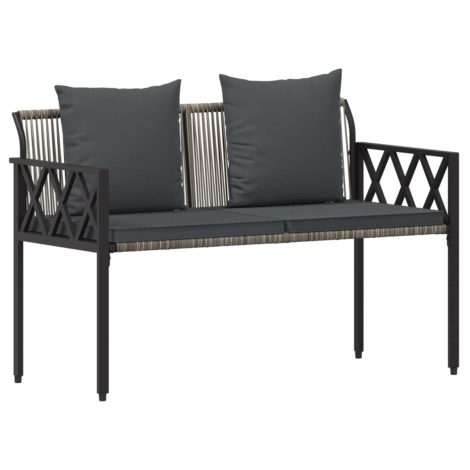 Εξωτερικά παγκάκια 2 -Seater 116 x 56 x 75 εκ. συνθετικό ρατάν