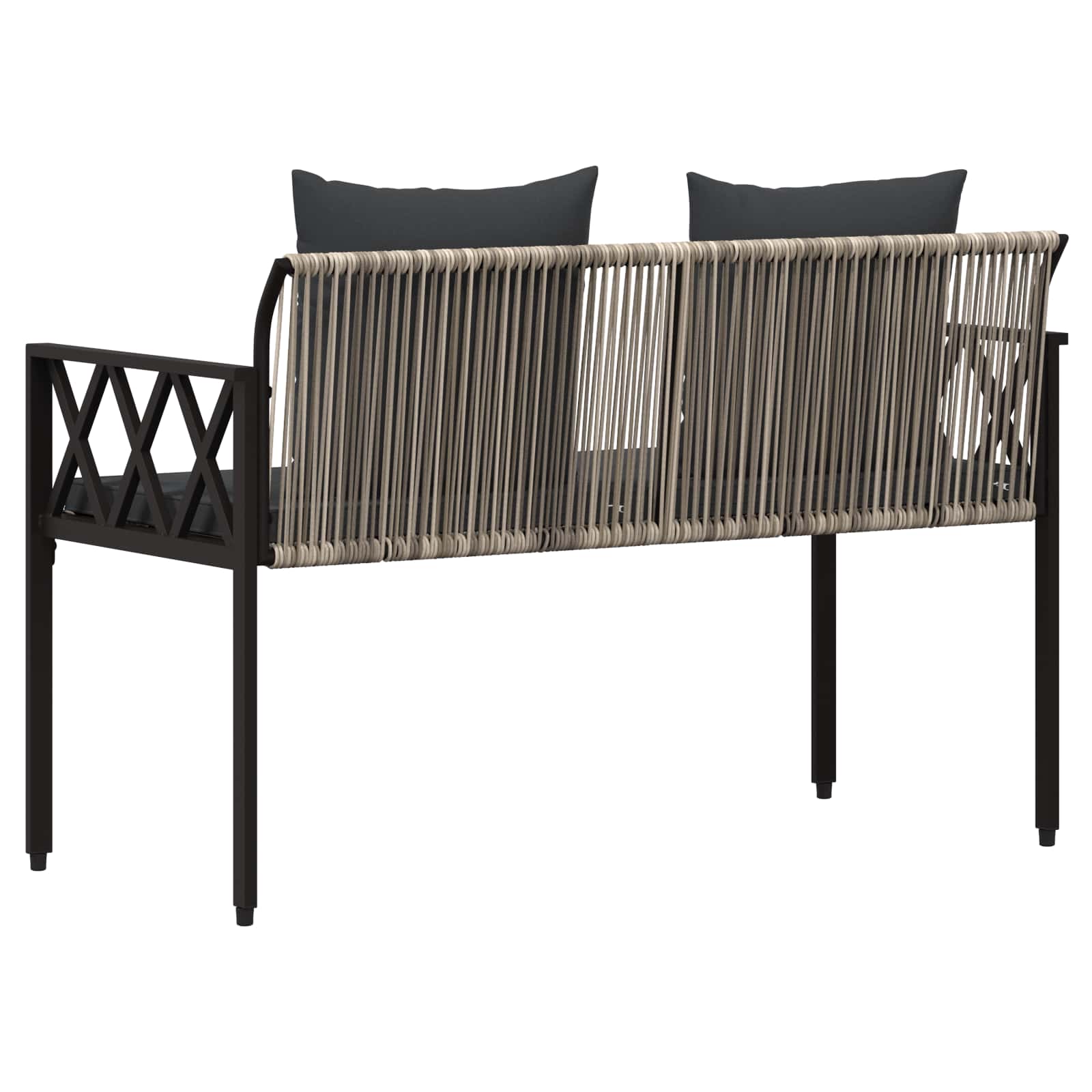 Εξωτερικά παγκάκια 2 -Seater 116 x 56 x 75 εκ. συνθετικό ρατάν