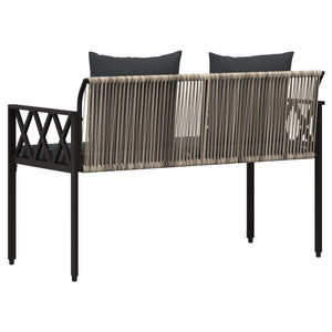 Εξωτερικά παγκάκια 2 -Seater 116 x 56 x 75 εκ. συνθετικό ρατάν - Pakobazaar