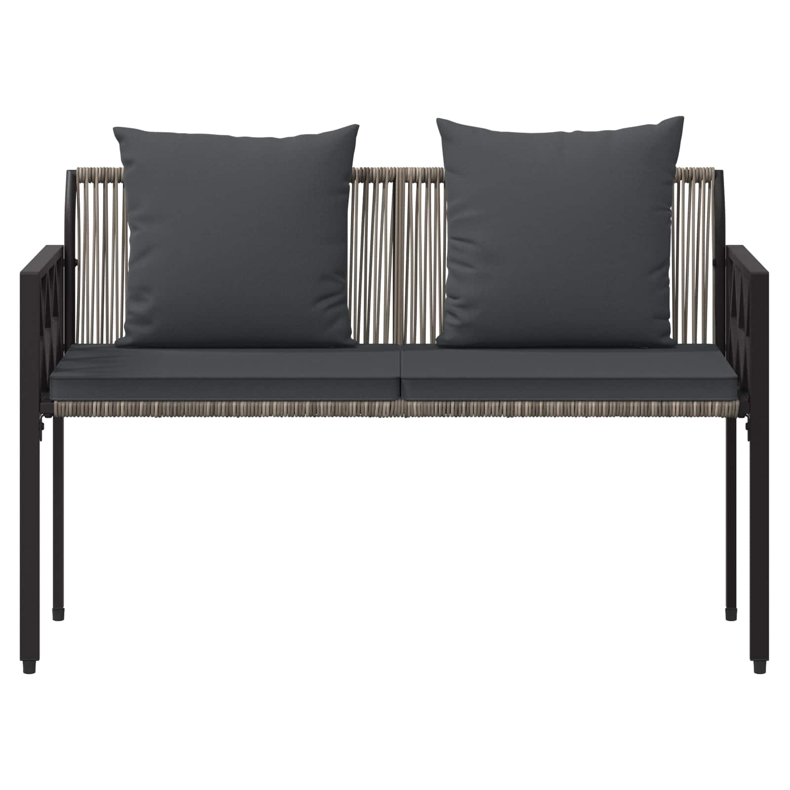 Εξωτερικά παγκάκια 2 -Seater 116 x 56 x 75 εκ. συνθετικό ρατάν