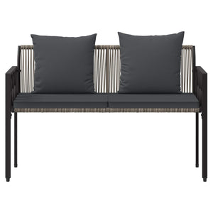 Εξωτερικά παγκάκια 2 -Seater 116 x 56 x 75 εκ. συνθετικό ρατάν - Pakobazaar