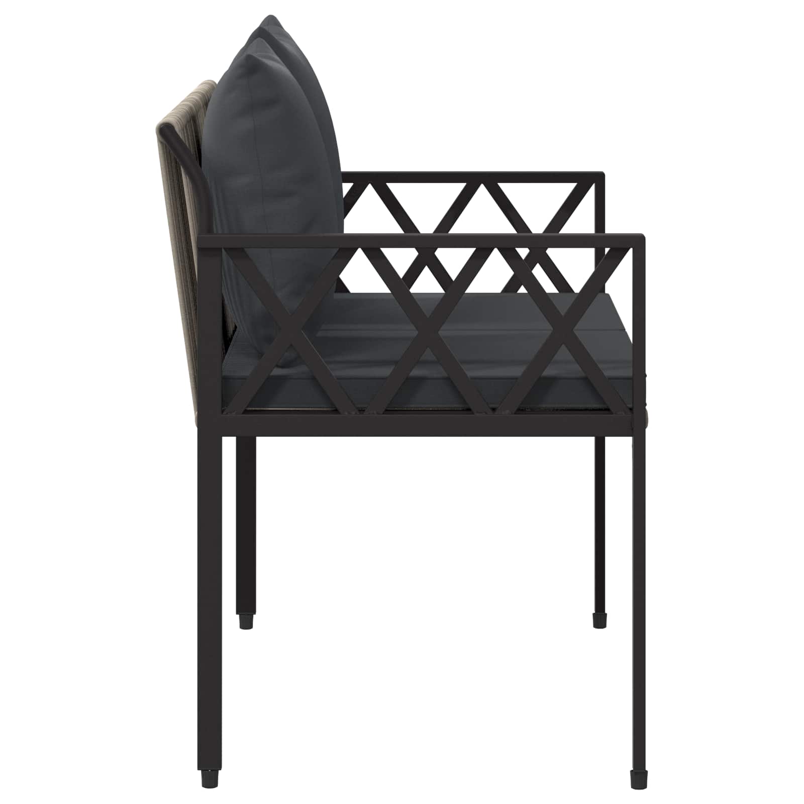 Εξωτερικά παγκάκια 2 -Seater 116 x 56 x 75 εκ. συνθετικό ρατάν