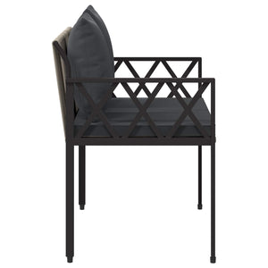 Εξωτερικά παγκάκια 2 -Seater 116 x 56 x 75 εκ. συνθετικό ρατάν - Pakobazaar