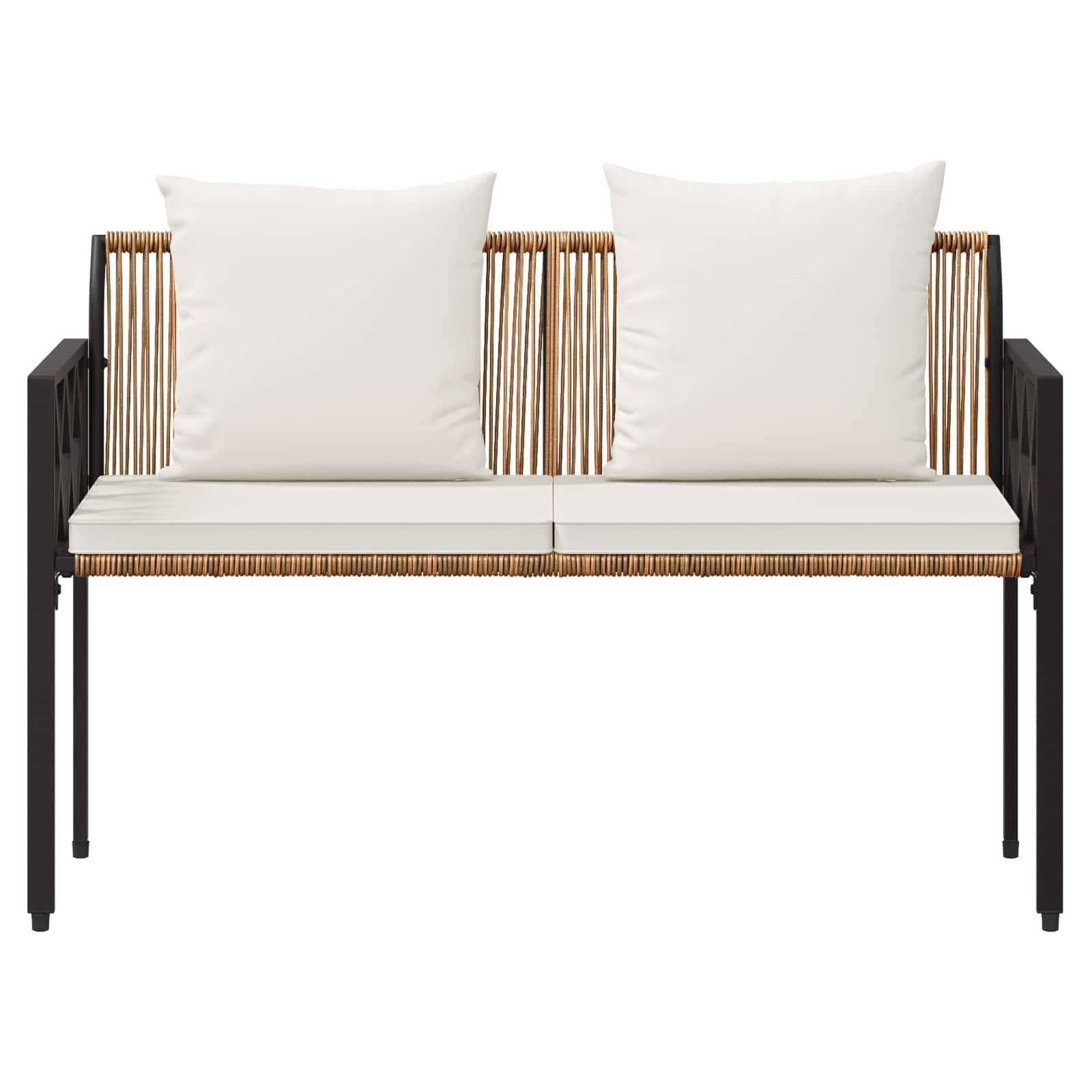 Εξωτερικά παγκάκια 2 -Seater 116 x 56 x 75 εκ. συνθετικό ρατάν