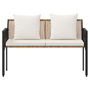 Εξωτερικά παγκάκια 2 -Seater 116 x 56 x 75 εκ. συνθετικό ρατάν - Pakobazaar