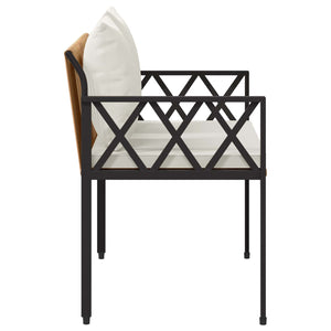 Εξωτερικά παγκάκια 2 -Seater 116 x 56 x 75 εκ. συνθετικό ρατάν - Pakobazaar