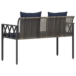 Εξωτερικά παγκάκια 2 -Seater 116 x 56 x 75 εκ. συνθετικό ρατάν - Pakobazaar