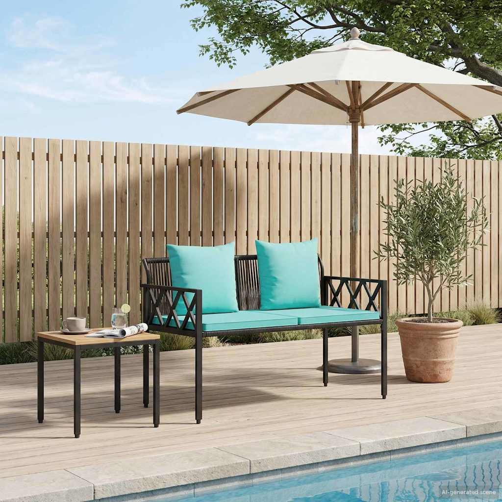 Εξωτερικά παγκάκια 2 -Seater 116 x 56 x 75 εκ. συνθετικό ρατάν