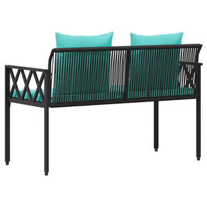 Εξωτερικά παγκάκια 2 -Seater 116 x 56 x 75 εκ. συνθετικό ρατάν - Pakobazaar
