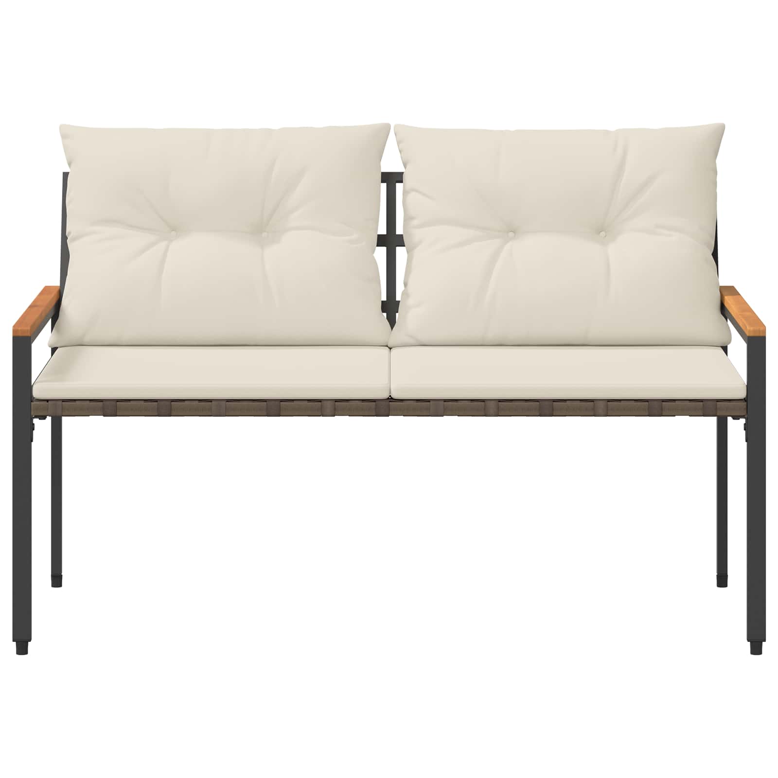 Εξωτερικός πάγκος 2 -Seater 116 x 67,5 x 72 εκ συνθετικό ρατάν