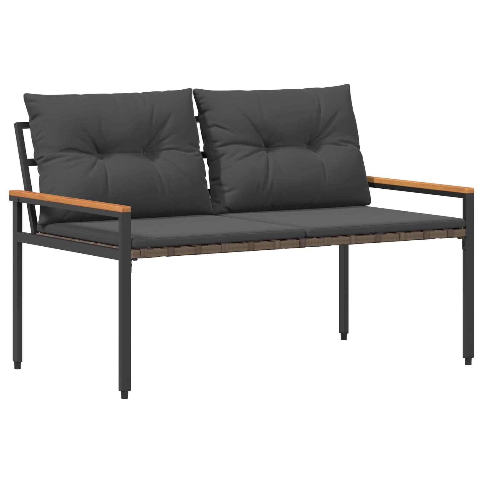 Εξωτερικός πάγκος 2 -Seater 116 x 67,5 x 72 εκ συνθετικό ρατάν