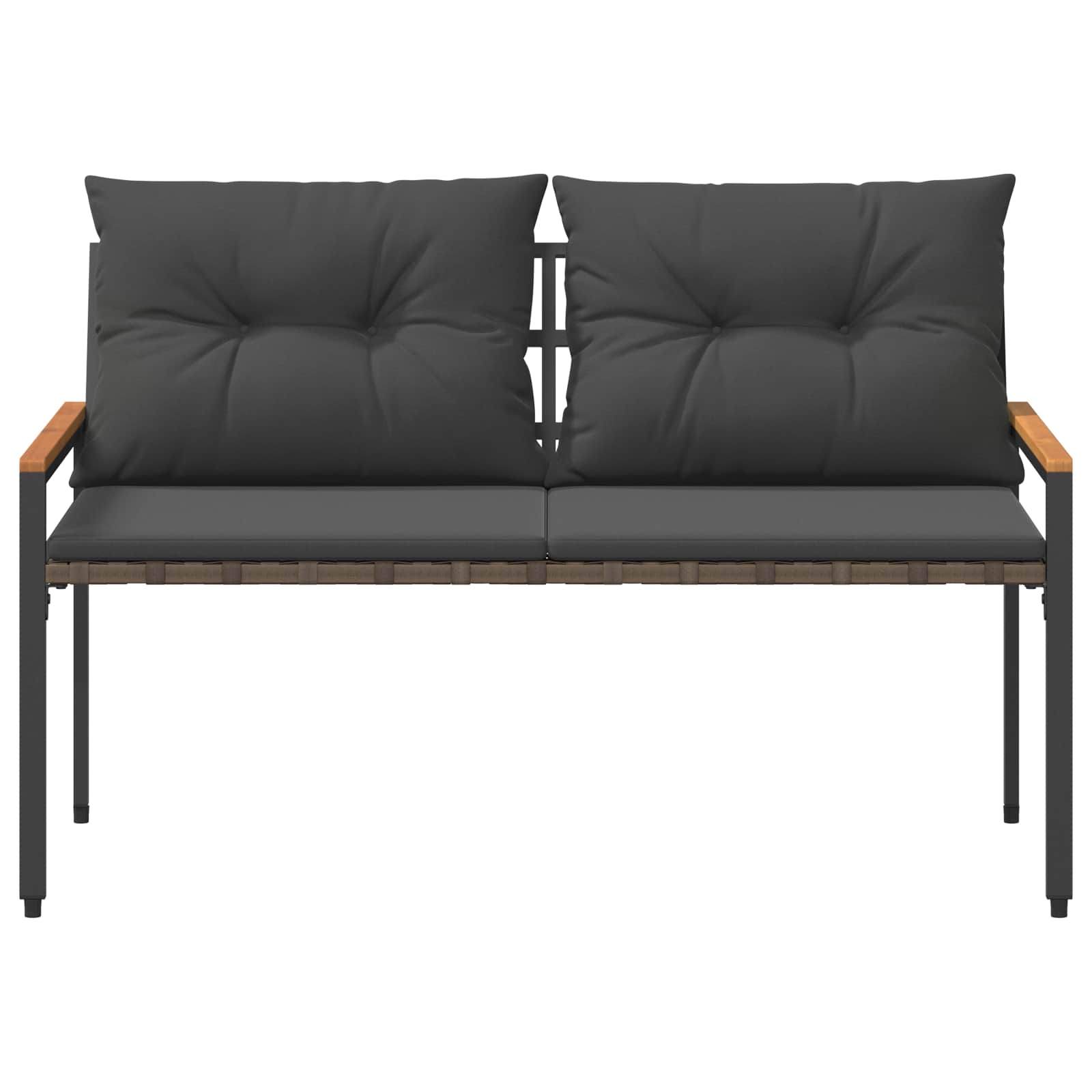 Εξωτερικός πάγκος 2 -Seater 116 x 67,5 x 72 εκ συνθετικό ρατάν